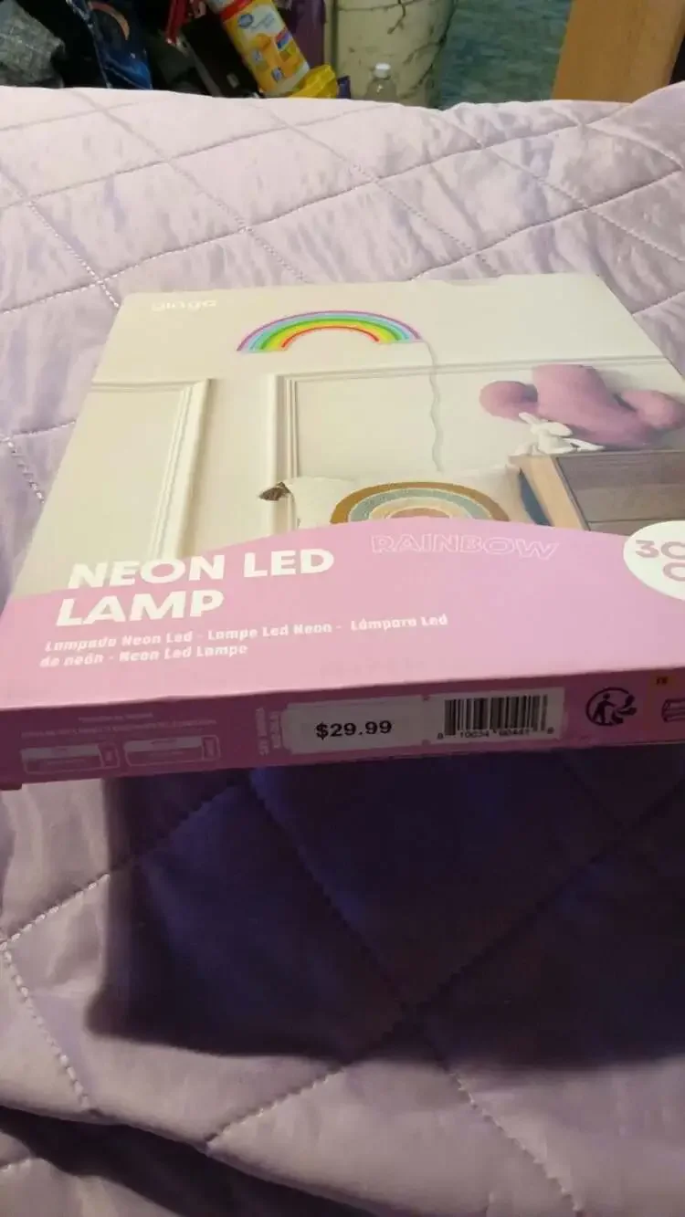 NEW Multi-Color Rainbow Neon Sign LED Wall Decor Lamp Girls USB or Batteries